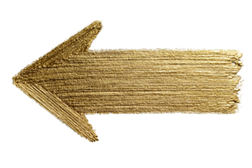 A gold colored arrow pointing to the left