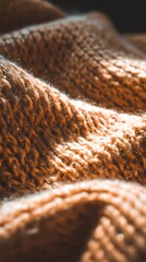 kneat sweater texture close up. Knitted woolen sweaters. Close-up. Selective focus. Multicolored wool yarn background. Close-up of knitting wool texture