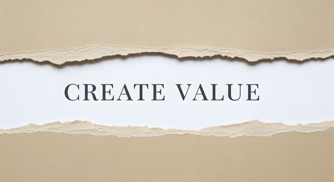 Inspiring message to create value by tearing down barriers and revealing new opportunities, perfect for business and motivational content about success
