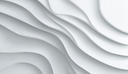Abstract white layered curves