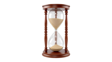 Hourglass With Sand Halfway Through sand timer time