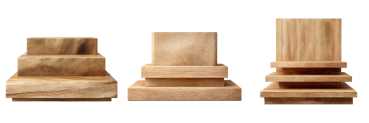 Stone Block Series:  A collection of intricately carved stone blocks, each with unique forms and textures, standing as a testament to timeless craftsmanship and architectural detail.