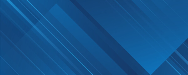 Blue background with geometric shapes rectangles horizontal boxes abstract modern elements for banners, presentation designs and flyers © Lula Luna