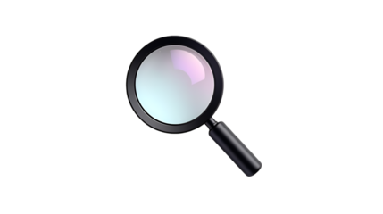 Magnifying Glass with Soft Light Reflections lens tool