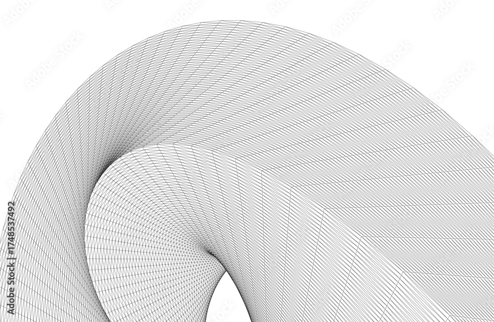 Wall mural abstract geometry. structure background
