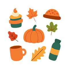 Autumn Hand Drawn Halloween Vector Collection