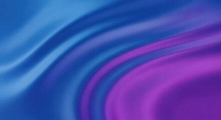 Obraz premium Abstract flowing waves of vibrant blue and deep purple creating a smooth gradient background