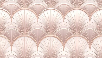 Rose gold art deco pattern