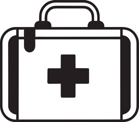 Fototapeta premium first aid kit icon
