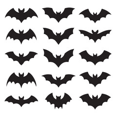 collection of stylized bat silhouettes vector eps ai png jpeg for seasonal projects