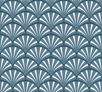 Vector Art deco seamless pattern. Minimalistic geometric design. Vintage elegant background.