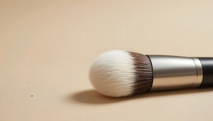 Makeup brush with fine bristles.