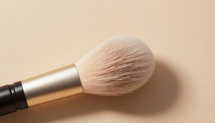 Makeup brush with fine bristles.