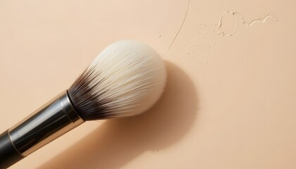 Makeup brush with fine bristles.