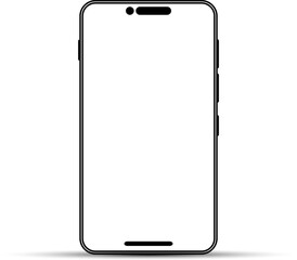 Minimal realistic 3d high quality vector mobile mockups design. 