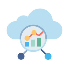 Cloud-based analytics dashboard displaying data trends and connectivity for business intelligence