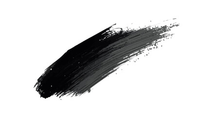 Abstract Black and white brush stroke texture on white background, modern ink splash design for banner, poster, digital art, graphic template, minimal painting, and creative artwork