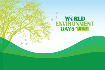 nature background with trees