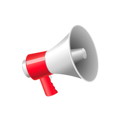 Red Megaphone coming soon illustration vector design