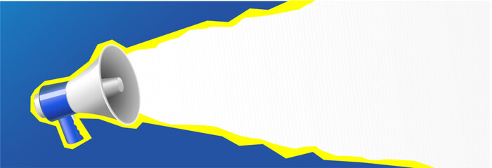 Megaphone Announcement important without text illustration vector design