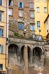 Medieval streets of Perugia filled with vibrant local life and historic architecture Perugia, Italy