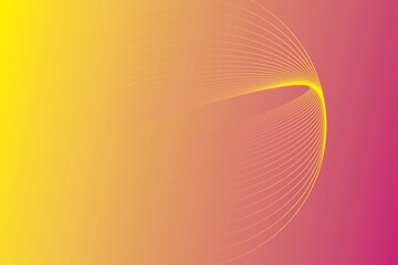 Abstract Gradient with Yellow to Pink Overlay and Curved Lines | Modern Background for Web Design, Presentations and Graphic Templates