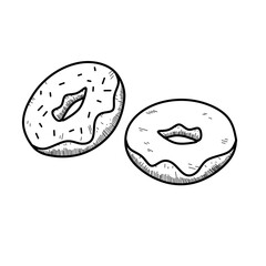 vector illustration of donut