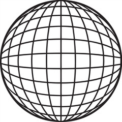Globe grid representing global communication