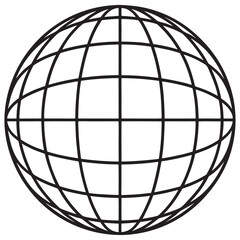 Globe grid representing global interconnectedness