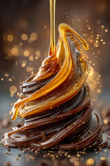 Honey and Chocolate created with Generative AI Technology, ai, generative