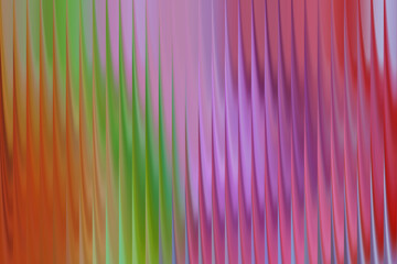 Abstract background with vertical iridescent wavy lines and pastel colors