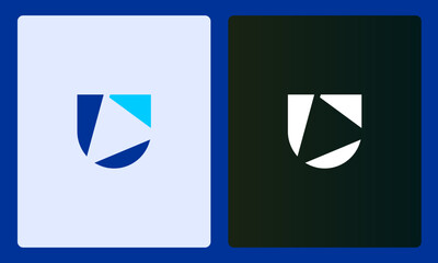 Abstract U and A Letter Logo Design