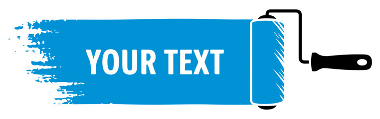 paint roller icon flat design