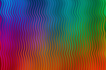 Wavy lines of rainbow colors flowing horizontally