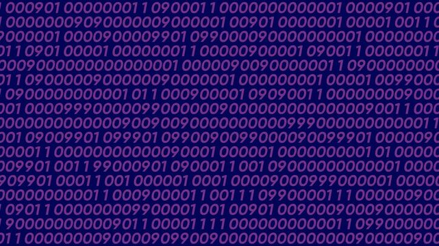 Digital data stream abstract background seamless pattern repeating numbers code binary