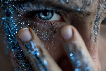 Neon Futuristic Art of Cybersigilism and Virtual Identity