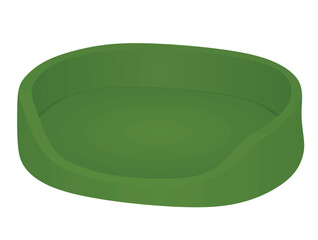 Green pet pillow. vector illustration	