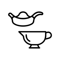 Gravy boat and sauce boat for thanksgiving