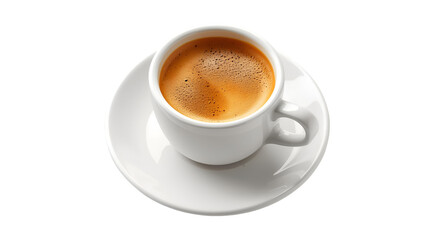 Fototapeta premium White Cup of Espresso Coffee on Saucer graphic design