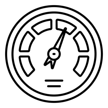 Unique design icon of speedometer 