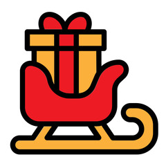Sleigh with Gifts Icon