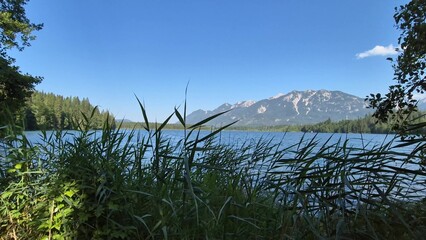 Mountain lake in the Alps
