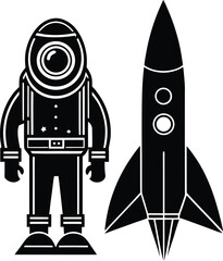 Elegant silhouette of a black panther or big cat roaring majesticly isolated on transparent background