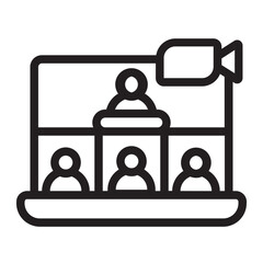 video call line icon