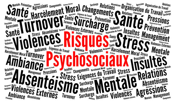 Risques psychosociaux nuage de mots