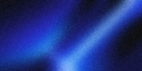 Abstract blue light beam illuminating grainy textured background, creating a glowing energy effect with dark gradients