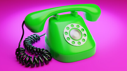 Telefono de dibujos animados en 3d (No AI)