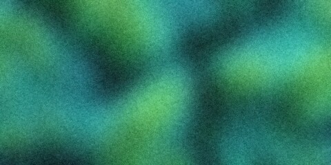 Abstract green and teal textured gradient background showing a blend of colors and fine digital noise