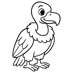 ilustracion lineal de animales del perú, condor peruano