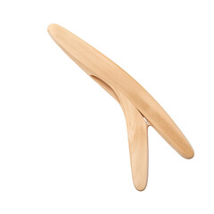 wooden chopsticks isolated on white background